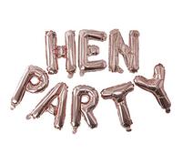 Ginger Ray Rose Gold Hen Party Balloon Bunting - No Helium Needed - Team Bride