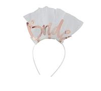 Ginger Ray Rose Gold Hen Party Bride To Be Headband Veil Accessory - Floral Hen