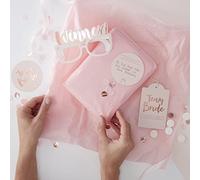 Ginger Ray Rose Gold Pass The Parcel Hen Party Fun Game Kit, Pink
