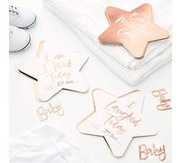 Ginger Ray Rose Gold Unisex Baby Shower Milestone Keepsake Gift Memory Cards