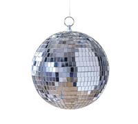 Ginger Ray Silver Disco Ball Hanging Party Decoration for Birthdays or New Year's Eve Parties 20cm