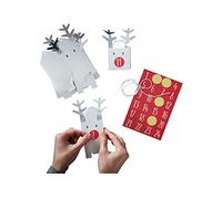 Ginger Ray Silver Reindeer Personalised Advent Calendar Boxes - Silver Christmas