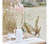 Ginger Ray Soft Pink Bunny Tails for Floral Hoops, Arrangements or Easter Vases 20 Stems, 65cm