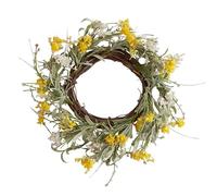 Ginger Ray Easter Spring Blossom Yellow Foliage Easter Wreath Hanging Decoration - 40cm