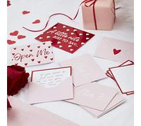 Ginger Ray Valentines Day Treasure Hunt Heart Design Envelope Kit - 10 Pack Game