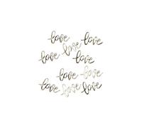 Ginger Ray Wedding Table Decorations Gold Love Confetti 14g Pack