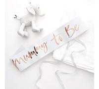 Ginger Ray White and Rose Gold Foiled Mummy To Be Baby Shower Sash Twinkle Twinkle