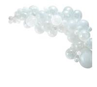 Ginger Ray White Balloon Arch Garland Kit - 70 Balloons in assorted sizes & Tape - Balloon Arches