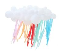Ginger Ray White & Colourful Tassel Balloon Cloud Arch Party Baby Shower or Kids Party Decoration, Medium