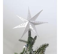 Ginger Ray White & Gold 3D Paper Star Christmas Tree Topper Decorative Accessory