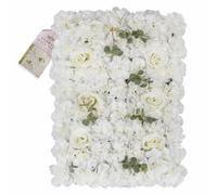 Ginger Ray 'A Touch of Pampas' White Rose Foliage Tile Wedding Decoration-40cm x 60cm