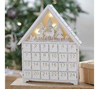 Ginger Ray Wooden Light Up Christmas Advent Calendar