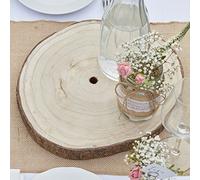Ginger Ray Wooden Slice Table Centrepiece or Cake Base-32cm Rustic Country