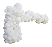 Ginger Ray X Large White Balloon Arch Garland Party Wedding Backdrop Kit - 200 Latex Balloons