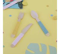 Ginger Ray Yarn Wrapped Wooden Cutlery Party Set 18 Pack Island Life