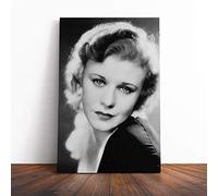 Ginger Rogers (2) Canvas Print | Gallery Wrapped 30mm Frame Wall Art | 24x16 inches | Ready to Hang | Modern Picture | Living Room Bedroom Lounge Office