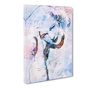 Ginger Rogers In Abstract Modern Art Canvas Wall Art Print Ready to Hang, Framed Picture for Living Room Bedroom Home Office Décor, 20x14 Inch (50x35 cm)