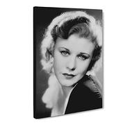 Ginger Rogers No.2 Canvas Print | Gallery Wrapped 30mm Frame Wall Art | 30x20 inches | Ready to Hang | Modern Picture | Living Room Bedroom Lounge Office
