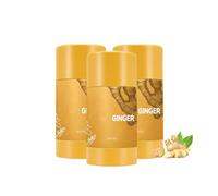 Ginger Soothing Stick, Solid Body Moisturiser for Dry Skin, Long-Lasting Hydration with Refreshing Matte Finish, Portable for Travel Daily Use, Multipurpose Stick for Hands Knees Elbows Neck (3pc)