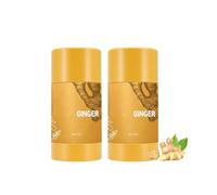 Ginger Soothing Stick, Solid Body Moisturiser for Dry Skin, Long-Lasting Hydration with Refreshing Matte Finish, Portable for Travel Daily Use, Multipurpose Stick for Hands Knees Elbows Neck (2pc)