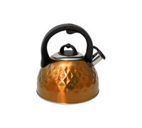(Ginger) Stainless Steel Whistling Kettle 2.5L Camp Teapot