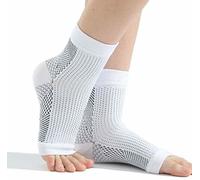 GINGER TECH 2Pairs Compression Socks, Ankle Arch Support Socks, Soothesocks for Neuropathy Pain, Compression Foot Sleeves, Suitable for Men & Women Sports, Fit for Feet Size 5-9 (L/XL)