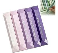 GINGER TECH 5PCS Double Sided Tape Pens, Double Sided Glue Pen,Craft Adhesive Glue Runner for Wrapping Paper/Crafting/Parcels, White out Correction Tape, for Home & Office Use (Purple)