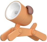 GINGER TECH Cute Dog Night Light, Portable Adjustable Angle LED Portable Dog Lamp Cute Small Phone Holder Eye-Protection for Home Office College Dorm Room Girls Boys Decor Gift (Orange)