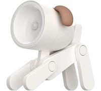 GINGER TECH Cute Dog Night Light, Portable Adjustable Angle LED Portable Dog Lamp Cute Small Phone Holder Eye-Protection for Home Office College Dorm Room Girls Boys Decor Gift (Beige)