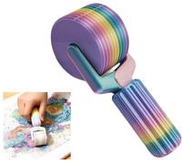 GINGER TECH Diamond Art Roller, 3D Printed Diamond Painting Roller Tools, DIY Craft Tool for Rhinestone Embroidery, Diamonds Paint Tools and Accessories for Smooth Pressing (Macaron)