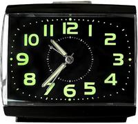 GINGER TECH Glow In The Dark Alarm Clock, 5.7inch Large Non Ticking Silent Glow Alarm Clock, Battery Operated Bedrooms Table Clocks, Easy Set, Ideal Xmas Gifts for Kids & Seniors