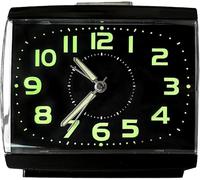 GINGER TECH Glow In The Dark Alarm Clock, 5.7inch Large Non Ticking Silent Glow Alarm Clock, Battery Operated Bedrooms Table Clocks, Easy Set, Ideal Xmas Gifts for Kids & Seniors