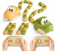 GINGER TECH Remote Control Snake Frenzy Game, Magnetic Greedy Snake Toy | Interactive Rechargeable Parent-Child Competitive Game Toy with Lights & Sounds, 2-Player Family Game, Christmas Gift