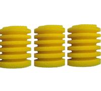 GINGER TECH Ultimate Tank Filter, Adjustable Fish Tank Vacuum Filter, 3-in-1 Tank Sponge Filter for Aquarium, Filtration, Oxygenation, Circulation for 30l~80l Tropical Fish Tank (3pcs filter sponges)