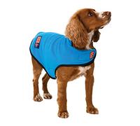 Ginger Ted Warm Fleece Dog Vest size 16"/41cm Blue - windproof polarfleece, washable, breathable, belly wrap, vest jumper sweater style