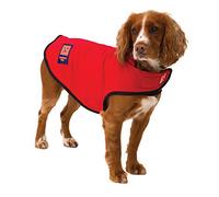 Ginger Ted Warm Fleece Dog Vest size 22"/56cm Red - windproof polarfleece, washable, breathable, belly wrap, vest jumper sweater style