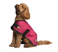 Ginger Ted Waterproof Lightweight Dog Coat size 16"/41cm Cherry Red - lightweight lining, reflective piping, quick fastening, jacket raincoat style