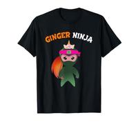 Ginger Unicorn Ninja Girls Redhead Ginga Princess Squad T-Shirt