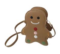 Gingerbread Bags - Women's Shoulder Bag, Waterproof Wallet Bags Small Shoulder Bag | Canvas Zipper Closure Bag, Stylish Handbags for the, Khaki, Consulte la descripción