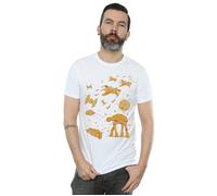 Gingerbread Battle T-Shirt Star Wars White XL