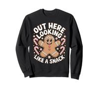Gingerbread Boujee Funny Xmas Out Here Looking Like A Snack Sweatshirt