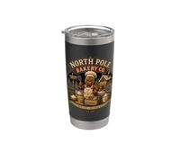 Gingerbread Christmas Baking Cookies North Pole Bakery Stainless Steel Insulated Tumbler