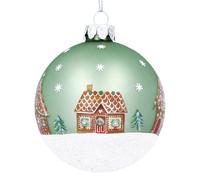 Gingerbread Christmas Bauble | Pale Green Christmas Tree Bauble Christmas Tree Hanging Ornament | Hanging Decoration for Christmas Tree - 8cm