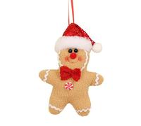 Gingerbread Christmas Decoration for Tree Cooking Gingerbread Man Hanging Ornaments Santa Reindeer Snowman For Holiday Home Kitchen Party Decor Kids Gifts