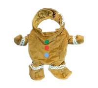 Gingerbread Christmas Dog Clothes,Christmas Dog Clothes Costume - Festive Dog Costumes, Holiday Pet Outfit Clothes for Cosplay Events