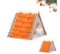 Gingerbread Christmas Play Tent - Children's Indoor Play Tent, Detachable 44.88 × 33.07 Inch Dimensions, Ideal for Christmas Parties, Rustic Living Rooms and Children's Bedrooms