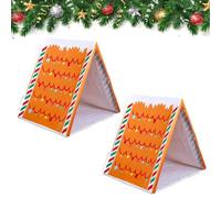 Gingerbread Christmas Tent, 2026 New Fun Christmas Gingerbread House Play Tent, Where Holiday Dreams Find a Home, for Home Indoor Xmas Holiday Party, Lightweight Detachable (2)