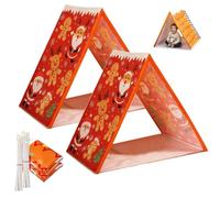 Gingerbread Christmas Tent, Christmas Brown Play Tent, Lightweight Easy Assembly Small Size, Fun Cute Santa Claus House Tents, For Magical Festive Fun (A+A)