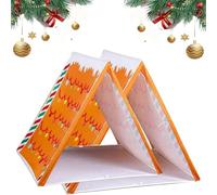Gingerbread Christmas Tent, Christmas Gingerbread Santa Claus House Play Sleepover Tent for Home Indoor Xmas Holiday Party, Holiday Dreams Home - Lightweight Detachable (2pcs)