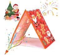 Gingerbread Christmas Tent, Christmas Gingerbread Santa Claus House Play Sleepover Tent for Home Indoor Xmas Holiday Party, Where Holiday Dreams Find a Home, Lightweight Detachable and Small Size (02)
